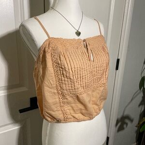 Aeropostale Apricot Lace Detail Cami
